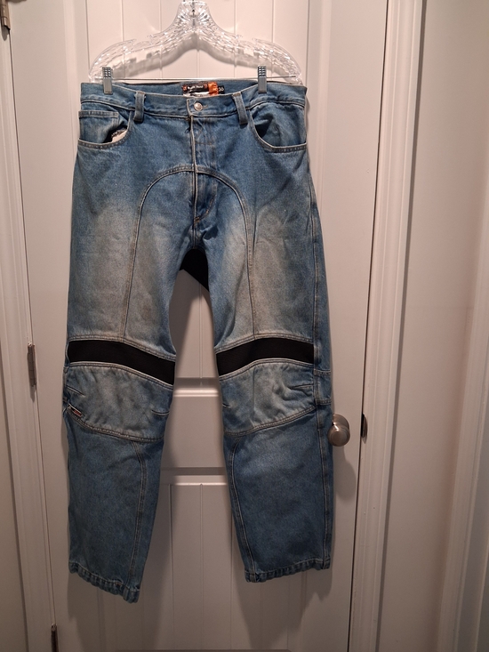 iicon Other - IICON RECON PANT Light Blue Men's Denim Jeans with Black Knee Panels Size 36
